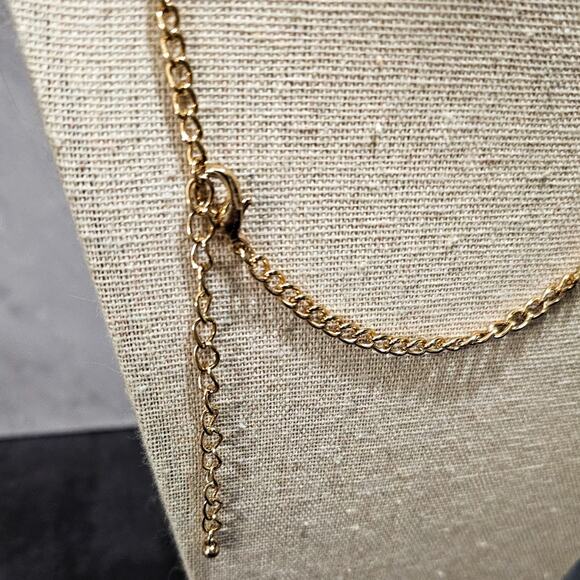 Boutique Multicolor Rhinestone Statement Bib Holiday Necklace 18"-21" - Picture 7 of 8